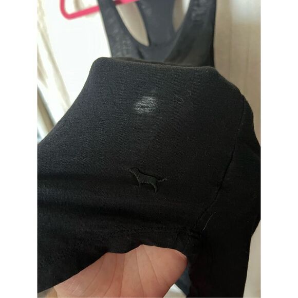 PINK By Victorias Secret Black Sleep Tank Top Woman’s Size Large - Picture 6 of 9